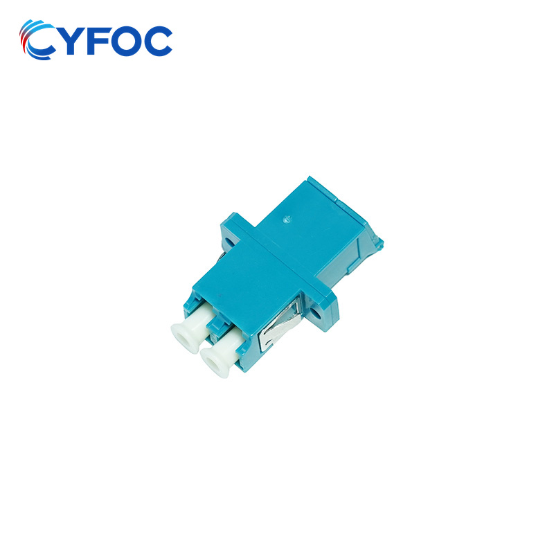 LC UPC 双工 OS2单模 带弹片 光纤适配器