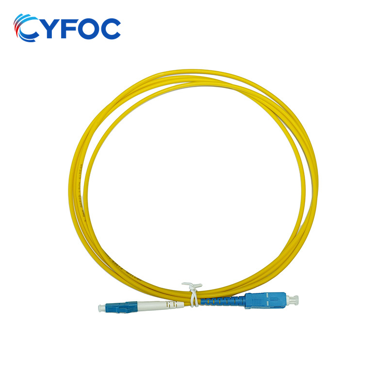 OS2 LC-SC UPC单工LSZH 3.0mm光纤跳线, 2m