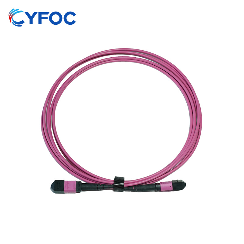 OM4 16芯MPO/MTP® UPC（母头）转MPO/MTP® UPC（母头）多模光纤跳线，极性B