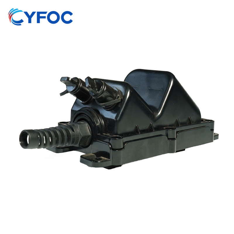 IP67/68 Outdoor Waterproof Fiber Optic Splicing Box 1 In 2 Out