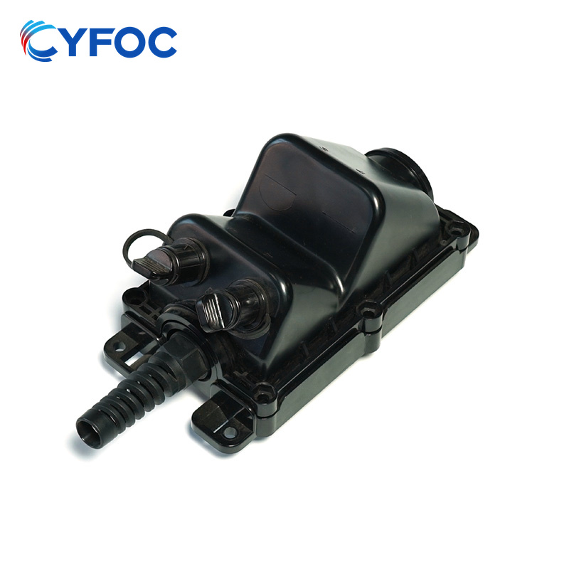 IP67/68 Outdoor Waterproof Fiber Optic Splicing Box 1 In 2 Out