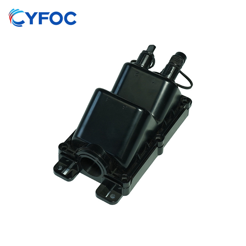 IP67/68 Outdoor Waterproof Fiber Optic Splicing Box 1 In 2 Out