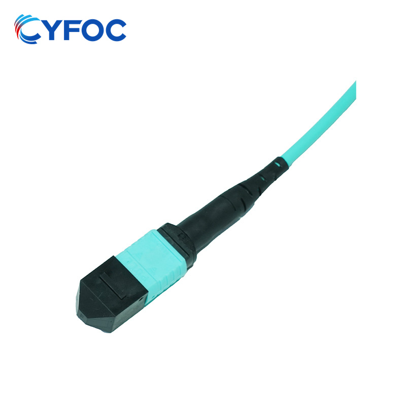 OM3 24芯MPO/MTP UPC（母头）转24 FC 单工 UPC 多模分支跳线 极性B