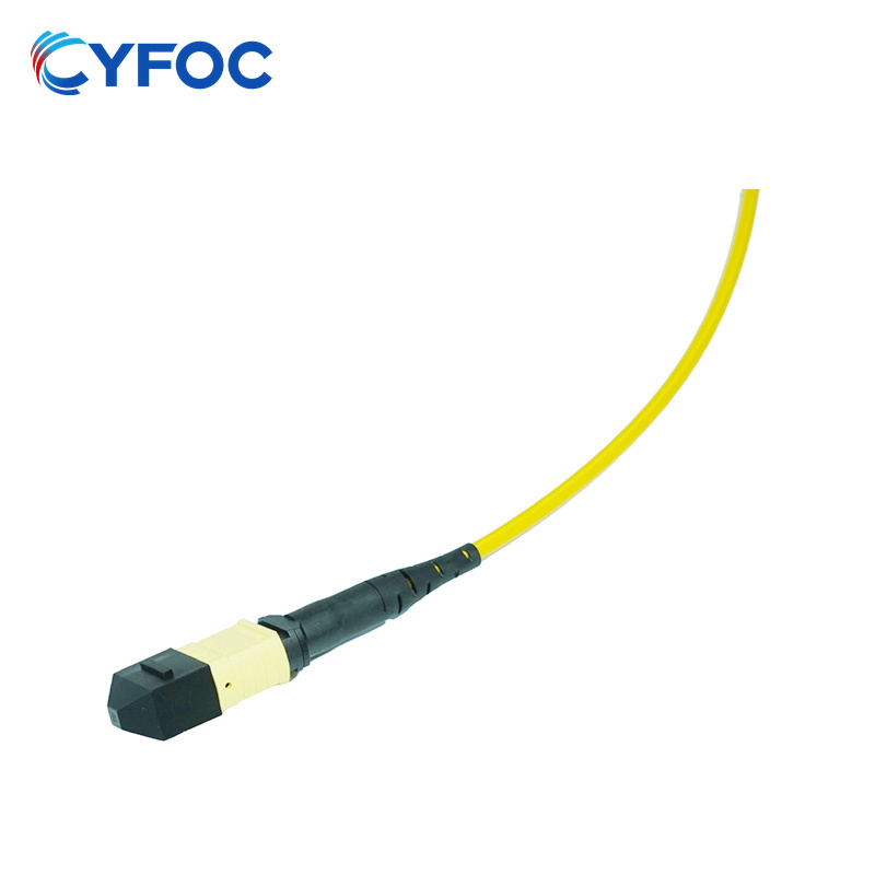 OS2 12芯 MPO/MTP® APC（母头）转12 ST单工 UPC 单模分支跳线 极性A