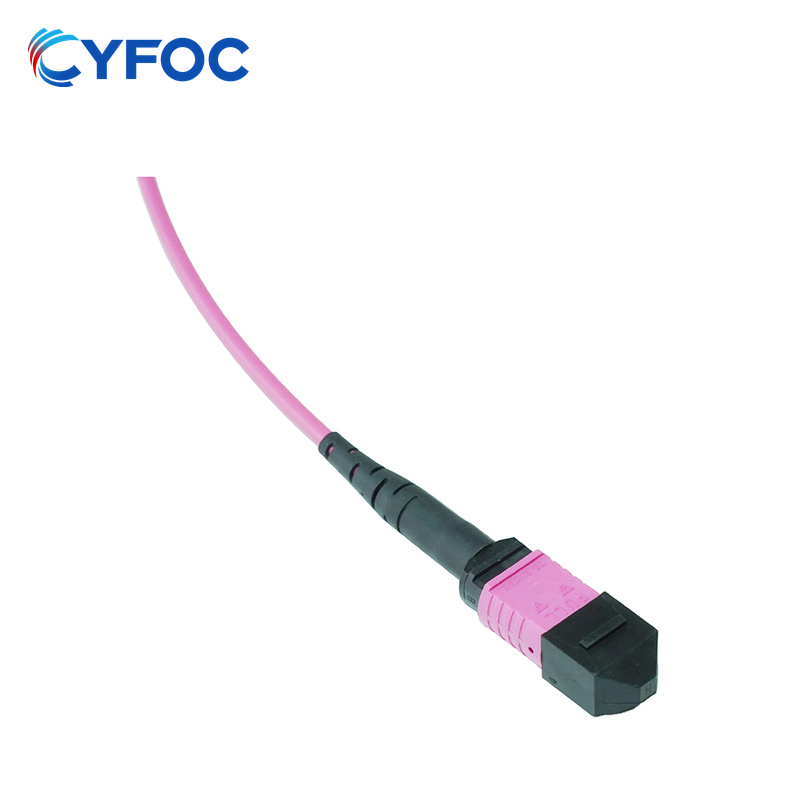 OM4 16芯MPO/MTP® UPC（母头）转MPO/MTP® UPC（母头）多模光纤跳线，极性B
