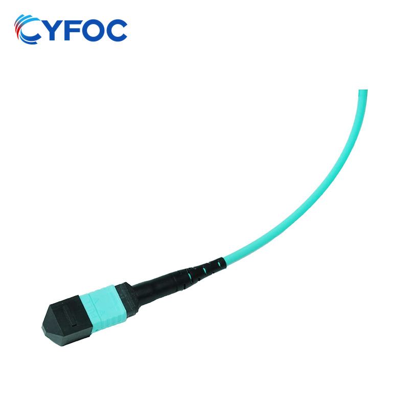 OM3 24芯MPO/MTP UPC（母头）转24 FC 单工 UPC 多模分支跳线 极性B
