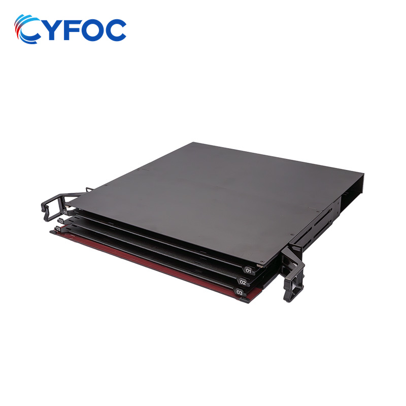 1U 144-Core Fiber Optic Distribution Box, Drawer Type