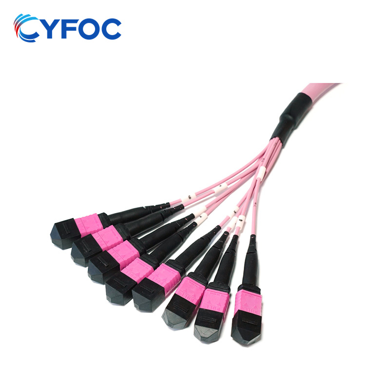 OM4 96芯MPO UPC（母头）转MPO UPC（母头）多模转换跳线，极性B