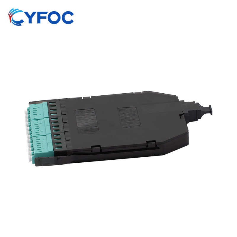 MPO/MTP®-LC配线盒，OM3 多模，A极性，12芯，MPO/MTP®-12 (公) 转6xLC双工