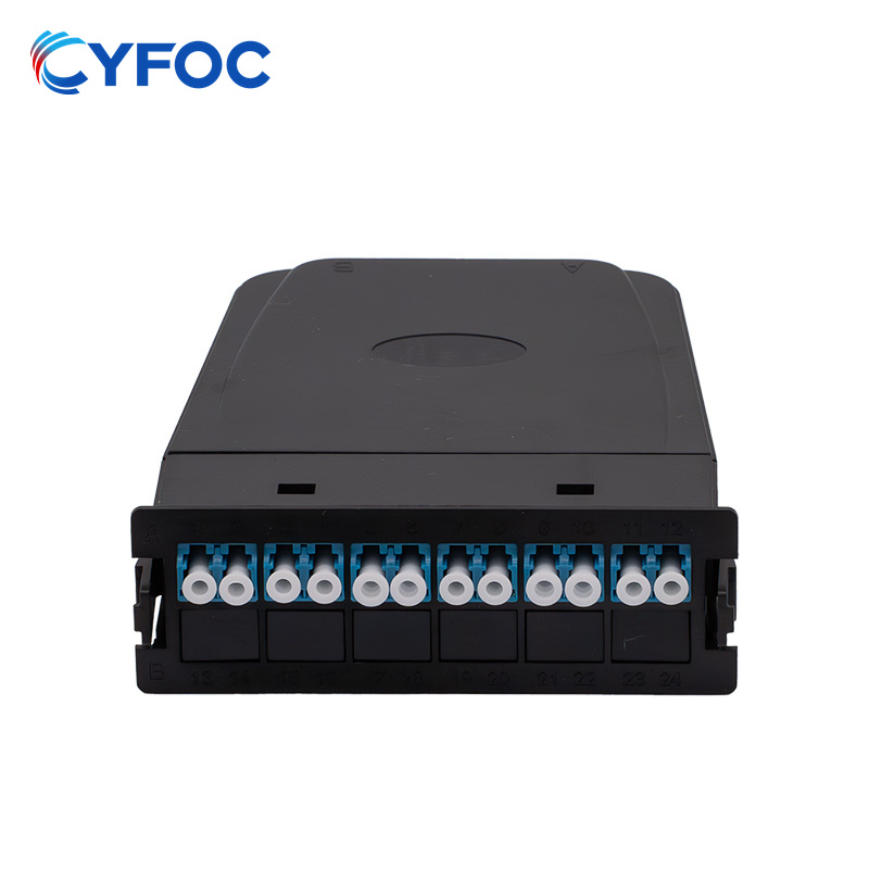 MPO/MTP®-LC配线盒，OS2单模，A极性，12芯，MPO/MTP®-12 (公) 转6xLC双工