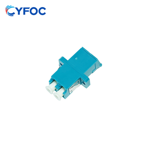 LC UPC 双工 OS2单模 带弹片 光纤适配器