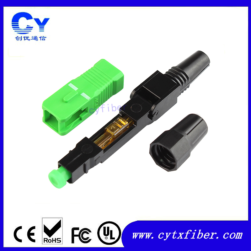 Fiber optic quick connector
